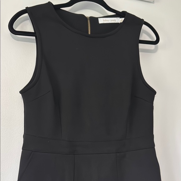 Bishop + Young Gemma Faux Suede Black Sleeveless Dress - Picture 2 of 5